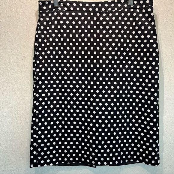 FOCUS 2000 polkadot pencil skirt 🌺 fully lined 🌺 size 8 - Picture 1 of 3